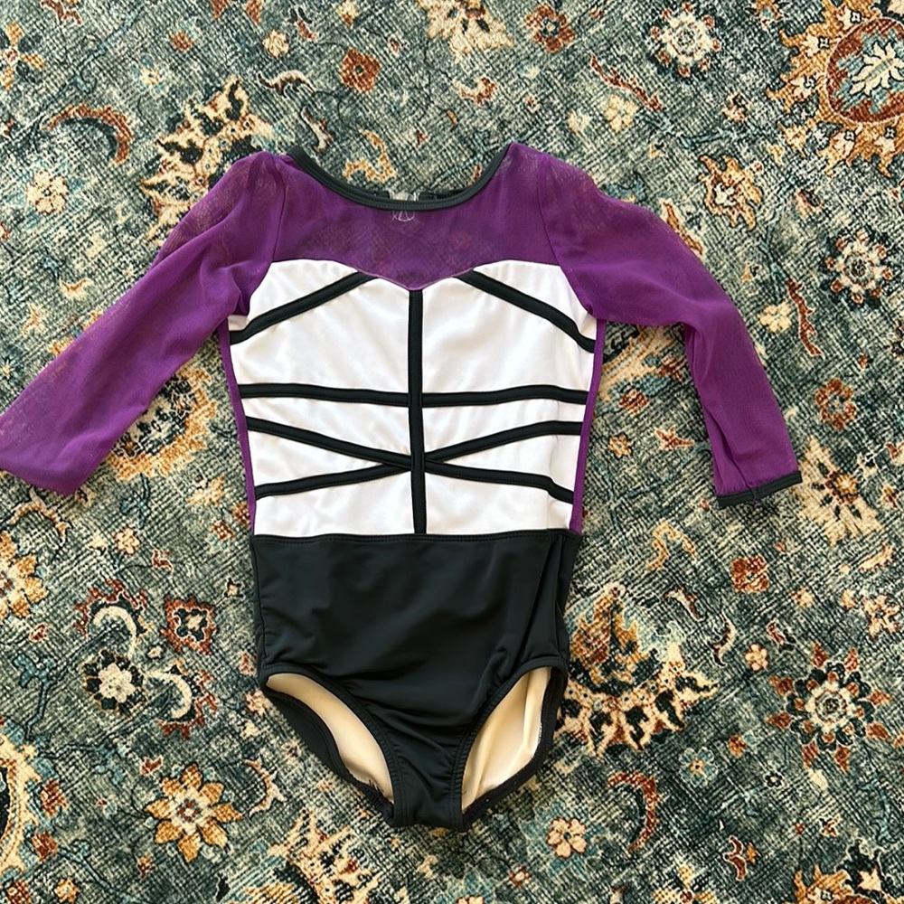 Purple and Black Leotard